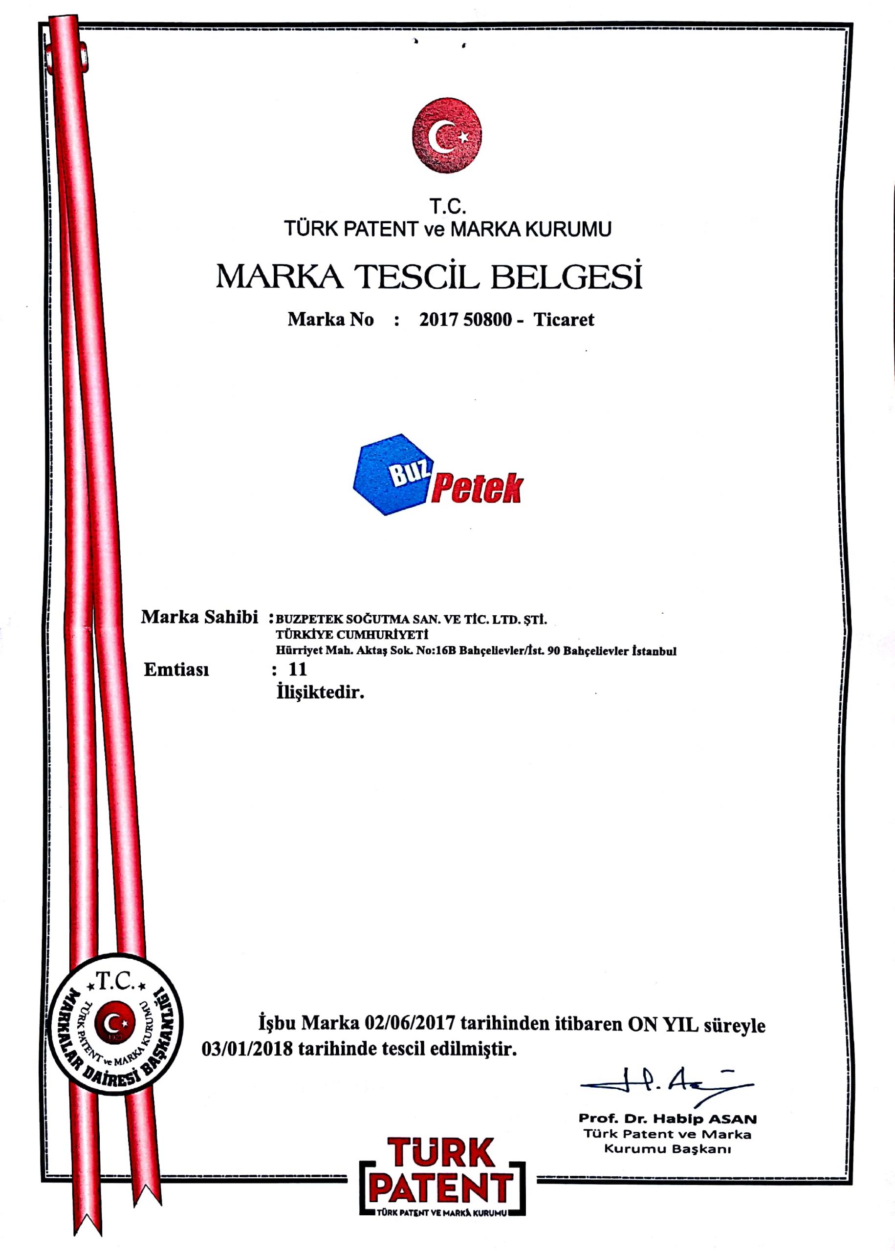Kalite Belgesi